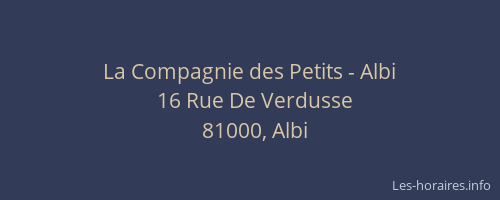 La Compagnie des Petits - Albi