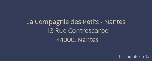 La Compagnie des Petits - Nantes