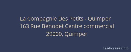 La Compagnie Des Petits - Quimper