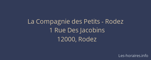 La Compagnie des Petits - Rodez