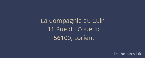 La Compagnie du Cuir