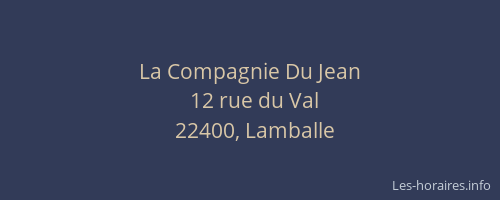 La Compagnie Du Jean
