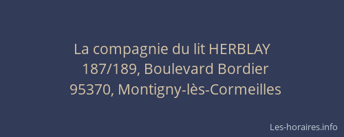 La compagnie du lit HERBLAY