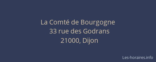 La Comté de Bourgogne