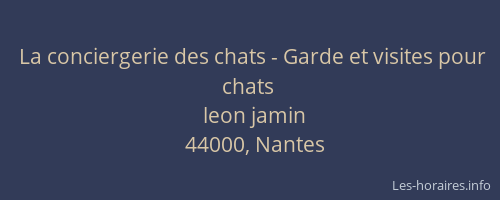 La conciergerie des chats - Garde et visites pour chats