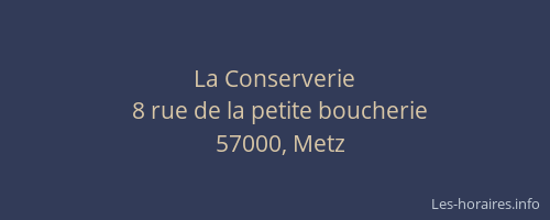 La Conserverie