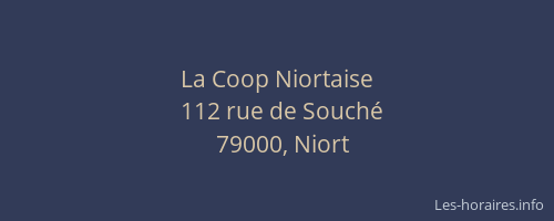 La Coop Niortaise