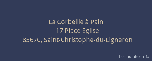 La Corbeille à Pain