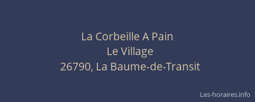 La Corbeille A Pain