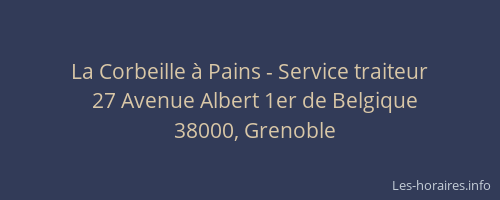 La Corbeille à Pains - Service traiteur