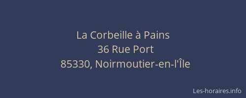 La Corbeille à Pains