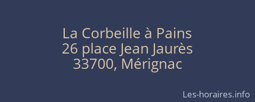 La Corbeille à Pains