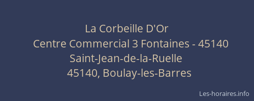 La Corbeille D'Or
