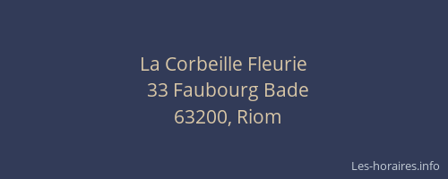 La Corbeille Fleurie