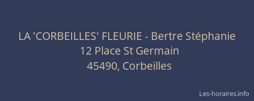 LA 'CORBEILLES' FLEURIE - Bertre St&eacute;phanie