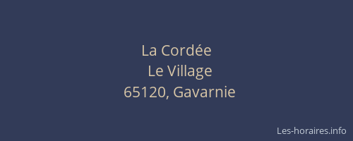 La Cord&eacute;e