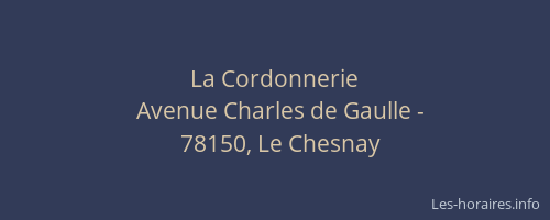 La Cordonnerie