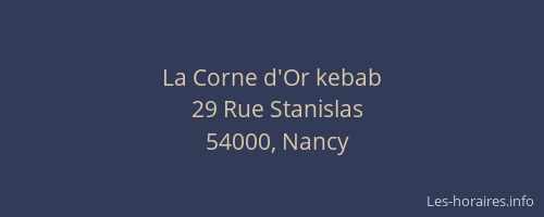 La Corne d'Or kebab