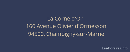 La Corne d'Or