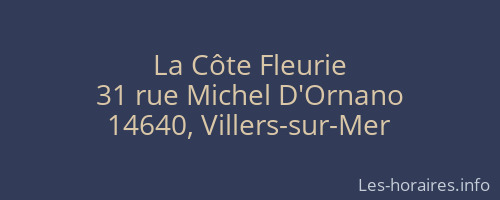 La Côte Fleurie