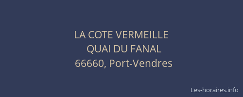 LA COTE VERMEILLE