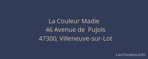 La Couleur Madie