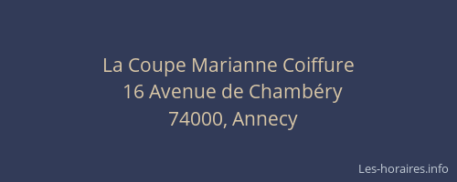 La Coupe Marianne Coiffure