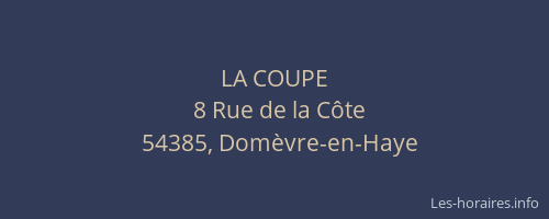 LA COUPE