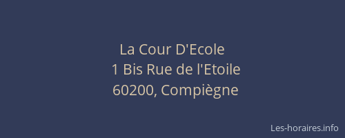 La Cour D'Ecole
