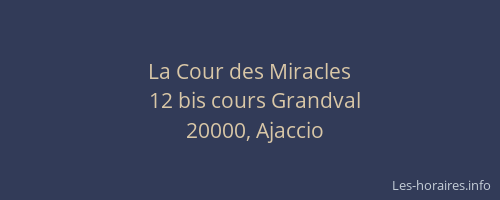 La Cour des Miracles