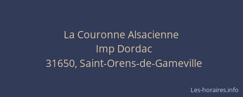 La Couronne Alsacienne