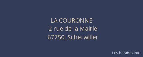 LA COURONNE
