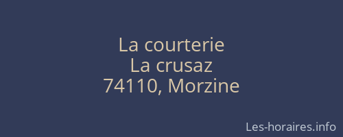 La courterie