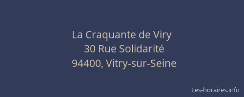 La Craquante de Viry