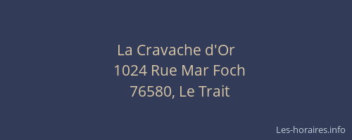 La Cravache d'Or