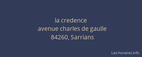 la credence