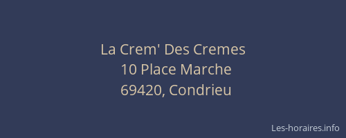 La Crem' Des Cremes