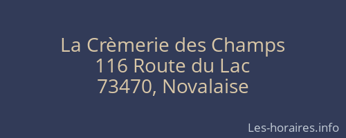 La Crèmerie des Champs
