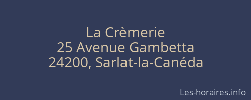 La Crèmerie
