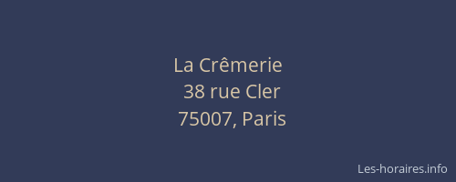 La Crêmerie