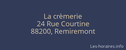 La crèmerie