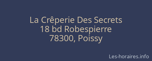 La Crêperie Des Secrets