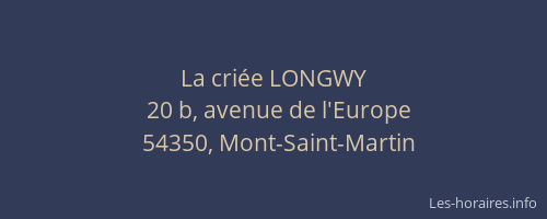 La cri&eacute;e LONGWY