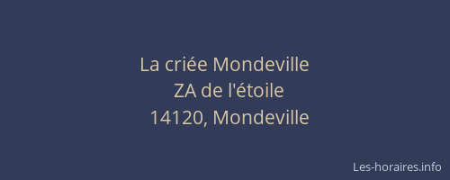 La criée Mondeville