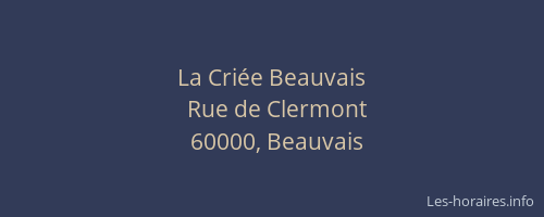 La Criée Beauvais
