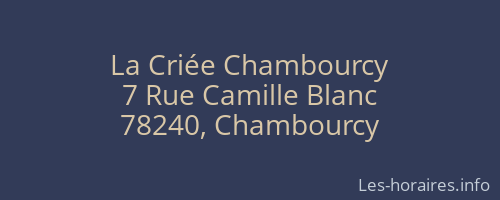 La Criée Chambourcy