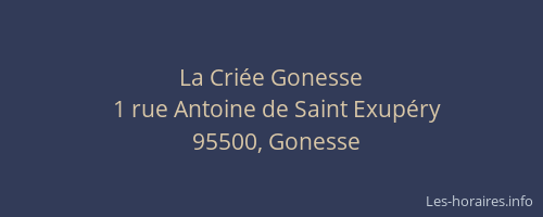 La Criée Gonesse