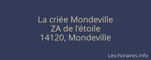 La criée Mondeville