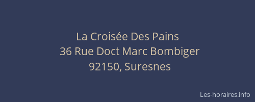 La Croisée Des Pains