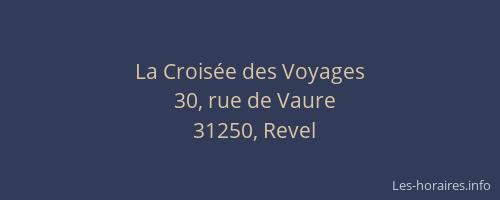 La Croisée des Voyages